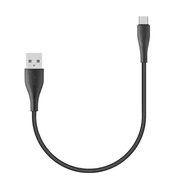 Кабель Stellarway USB-A/C 2,1А, 0,2м чрн, нейлоновый, черный