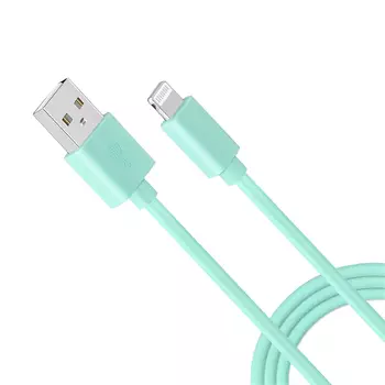 Кабель Stellarway USB-A/Lightning 2,4А 1м, MFI, бирюзовый