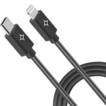 Кабель Stellarway USB-C/Lightning 2,4А 1м, черный