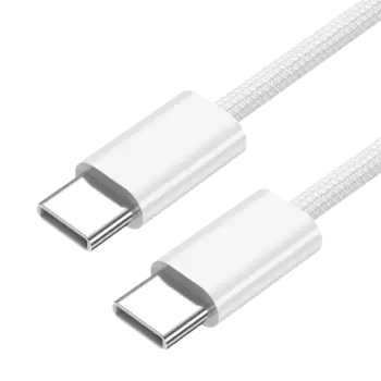 Кабель Stellarway USB-C/USB-C 3А 0,5м нейлоновый, белый