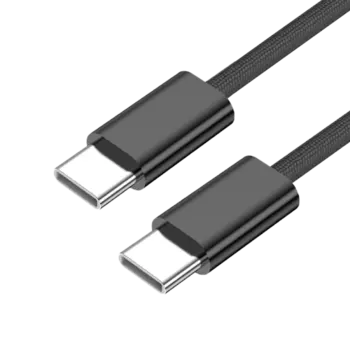 Кабель Stellarway USB-C/USB-C 3А 0,5м нейлоновый, черный