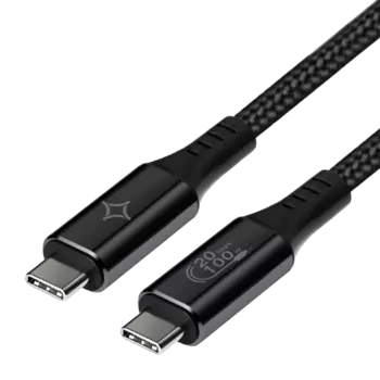 Кабель Stellarway USB-C/USB-C 5А 1,5м 240W, черный