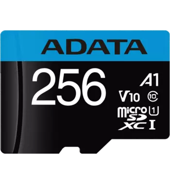 Карта памяти ADATA MicroSD XC 256 ГБ class 10 (AUSDX256GUICL10A1-RA1)
