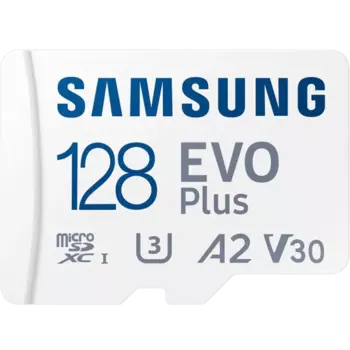 Карта памяти Samsung Evo Plus MB-MC128KA MicroSD XC 128 ГБ class 30 (с адаптером)