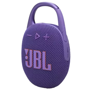 Колонка портативная JBL Clip 5, фиолетовая (JBLCLIP5PUR)