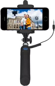 Монопод InterStep с Aux-кабелем и кнопкой Mp-117A, черный