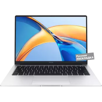 Ноутбук HONOR MagicBook X14 2024, R5 16+512GB, DOS 14" (5301AKAX) Серебристый
