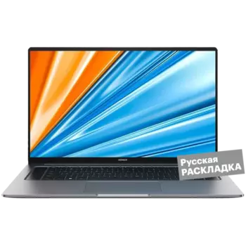 Ноутбук HONOR MagicBook X16, 2024, i5 16+512GB WIN 16" 5301AHGW Серый