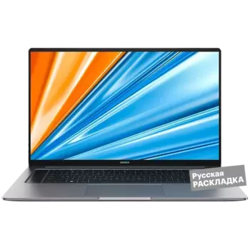 Ноутбук HONOR MagicBook X16, 2024, i5 8+512GB DOS 16" 5301AHHP, уцененный товар Серый