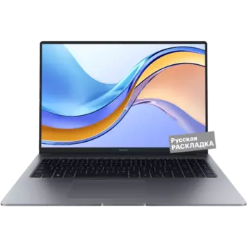 Ноутбук HONOR MagicBook X16 2024, R5 16+512G, DOS 16" (5301AJYD) Серый