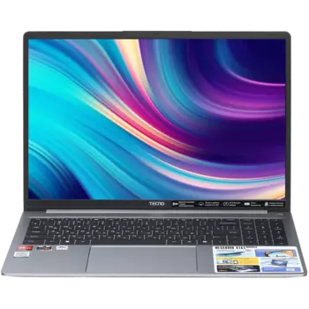 Ноутбук TECNO MegaBook K16S, R5-7430U, 8/ 512GB, WIN 16" Серый