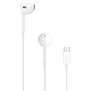 Проводная гарнитура Apple EarPods с разъёмом Type-C, белая (MTJY3)