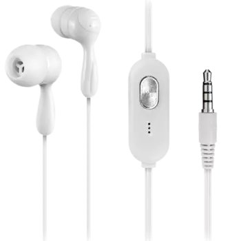 Проводная гарнитура Everstone EV-HDS-15, белая (с кнопкой ответа)