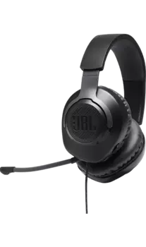 Проводная гарнитура JBL Quantum 100, черная (с кнопкой ответа)