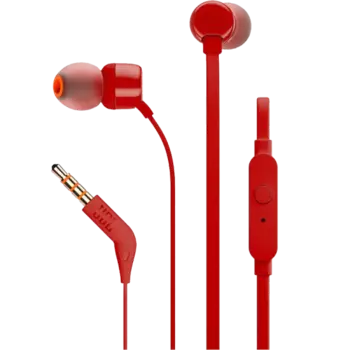 Проводная гарнитура JBL T110, красная