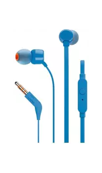 Проводная гарнитура JBL T110, синяя