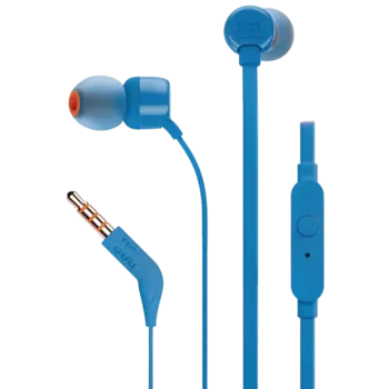 Проводная гарнитура JBL T110, синяя