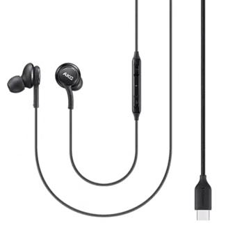 Проводная гарнитура Samsung EO-IC100BBE USB Type-C, черная (с кнопкой ответа)