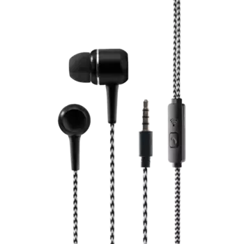 Проводная гарнитура Stellarway STW-HDS3-AUX, черная (с кнопкой ответа)