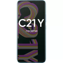 realme C21Y 64GB Голубой, Б/У, состояние - как новый