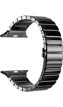 Ремешок Deppa Band Ceramic для Apple Watch 38/40 mm, керамический, черный