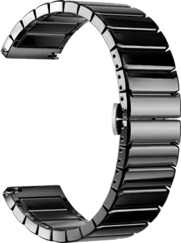 Ремешок Deppa Band Ceramic универсальный, 20 mm, керамический, черный