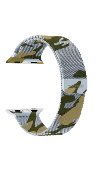 Ремешок Deppa Band Mesh для Apple Watch 38/40 mm, нержавеющая сталь, камуфляж