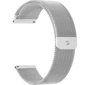 Ремешок Deppa Band Mesh универсальный, 22 mm, нержавеющая сталь, серебристый