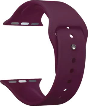 Ремешок Deppa Band Silicone для Apple Watch 42/44 mm, силиконовый, бургунди