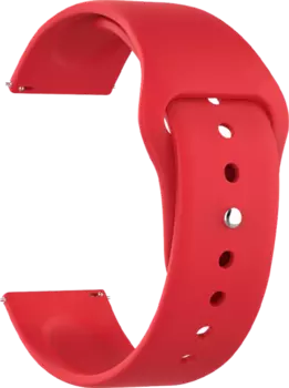 Ремешок Deppa Band Silicone универсальный, 22 mm, силиконовый, красный
