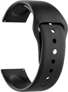 Ремешок Deppa Band Silicone универсальный, 22 mm, силиконовый, черный