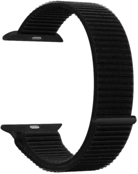 Ремешок Deppa из плетеного нейлона для Apple Watch 42-44мм на липучке, черный