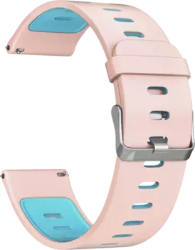 Ремешок Lyambda Adhara 22 мм, силикон, розовый