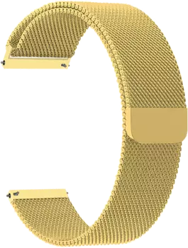 Ремешок Lyambda Capella 20 мм, сталь, золотистый