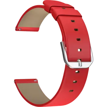 Ремешок Lyambda Minkar 22 мм, кожа, красный