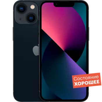 Смартфон Apple iPhone 13 256GB Темная ночь "Хорошее состояние"