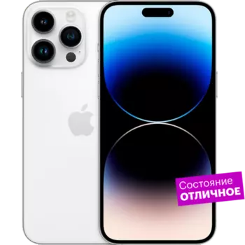 Смартфон Apple iPhone 14 Pro 128GB Серебристый "Отличное состояние"