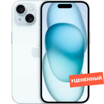 Смартфон Apple iPhone 15 128GB Blue (Dual Sim) уцененный товар