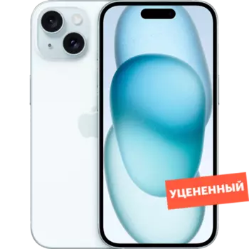 Смартфон Apple iPhone 15 128GB Blue уцененный товар (для других стран)