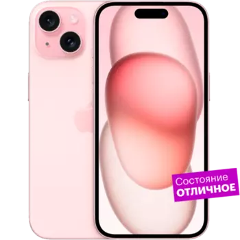 Смартфон Apple iPhone 15 256GB Pink "Отличное состояние"