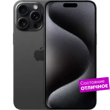 Смартфон Apple iPhone 15 Pro 128GB Black Titanium "Отличное состояние"