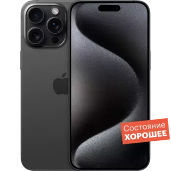 Смартфон Apple iPhone 15 Pro 128GB Black Titanium "Хорошее состояние"