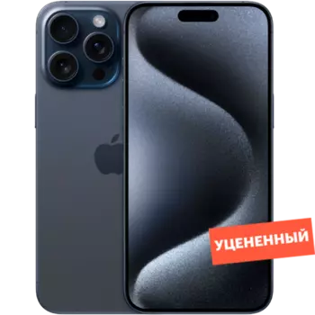 Смартфон Apple iPhone 15 Pro 128GB Blue Titanium (Dual Sim) уцененный товар (EAC)