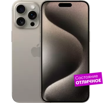 Смартфон Apple iPhone 15 Pro 128GB Natural Titanium "Отличное состояние"