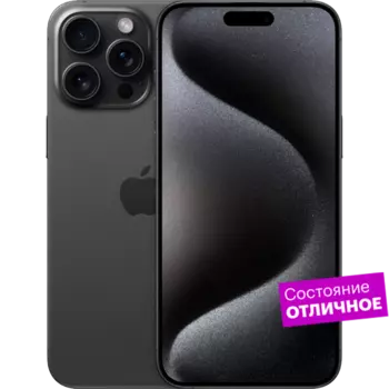 Смартфон Apple iPhone 15 Pro 256GB Black Titanium "Отличное состояние"