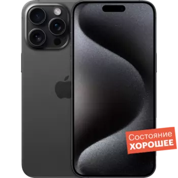 Смартфон Apple iPhone 15 Pro 256GB Black Titanium "Хорошее состояние"