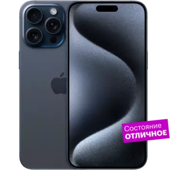 Смартфон Apple iPhone 15 Pro 256GB Blue Titanium "Отличное состояние"