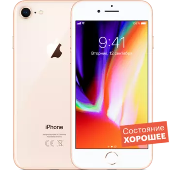Смартфон Apple iPhone 8 256GB Gold "Хорошее состояние"
