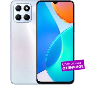 Смартфон HONOR X6 64GB Титановый серебристый "Отличное состояние"
