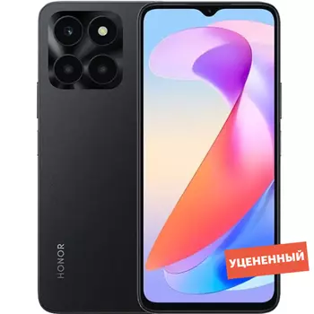 Смартфон HONOR X6a 4/128GB Черный уцененный товар (EAC)